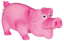 Cochon poilu en latex 10 cm