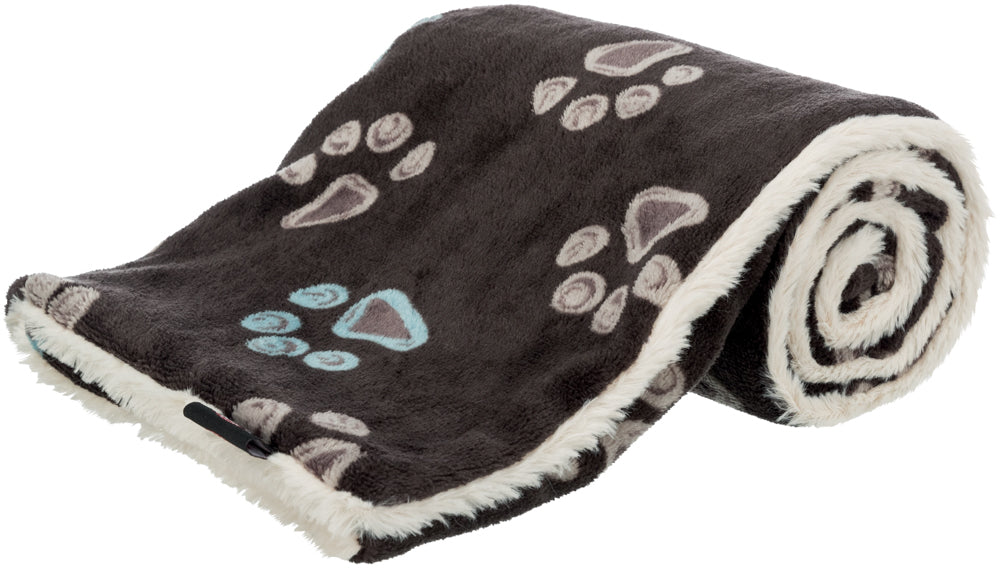 Couverture Jimmy taupe et beige 100 x 70 cm