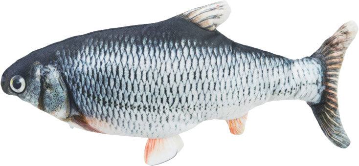 Poisson frétillant avec herbe à chat 30 cm
