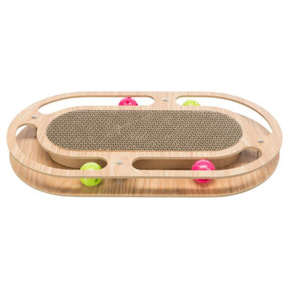 Jeu griffoir en carton avec cadre en MDF