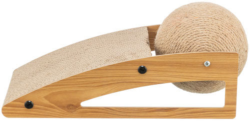 Griffoir rampe avec balle beige 40 x 17 x 20 cm