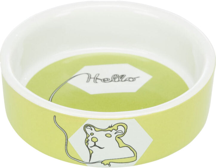 Bol en céramique pour petits animaux couleurs assorties