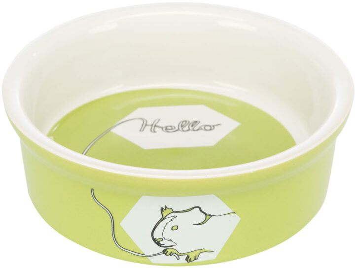 Bol en céramique pour petits animaux couleurs assorties