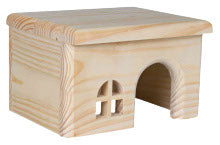 Maison en bois de pin pour petits animaux