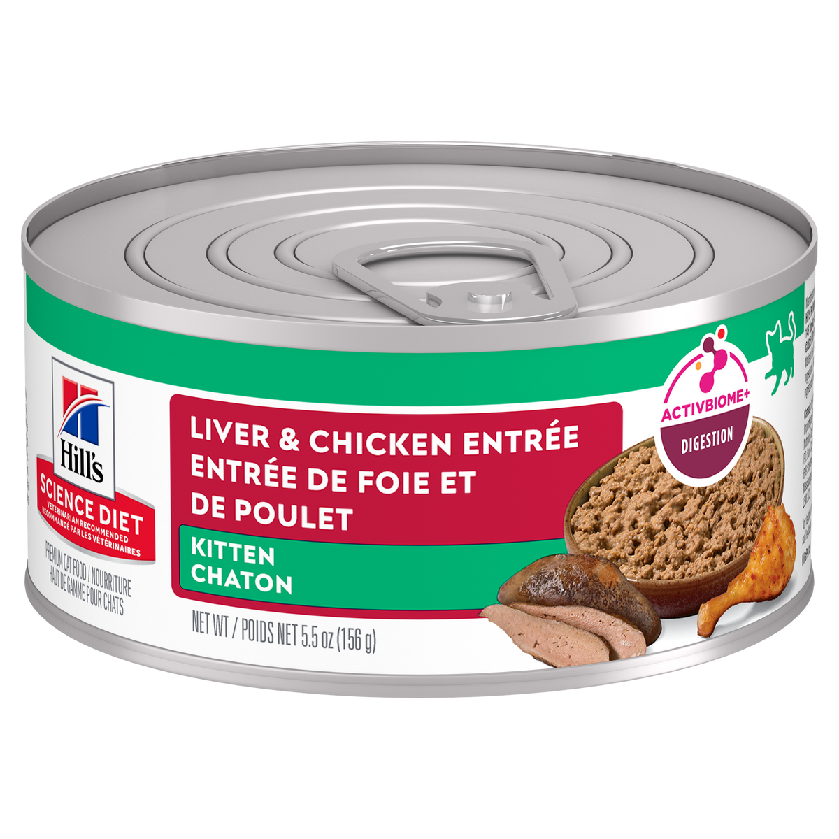 Chaton entrée de foie et poulet - nourriture humide pour chat