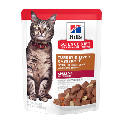 Adulte casserole de dinde et foie - nourriture humide pour chat 79 g