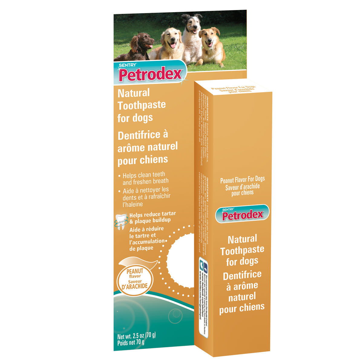 Dentifrice naturel Petrodex pour chiens 70 g