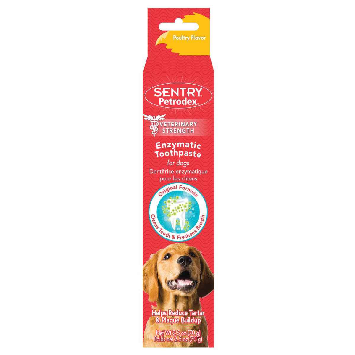 Dentifrice Petrodex pour chiens, arôme de volaille