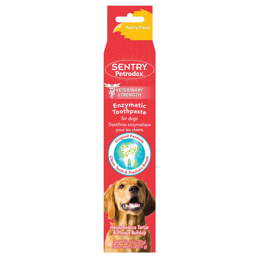 Dentifrice Petrodex pour chiens, arôme de volaille
