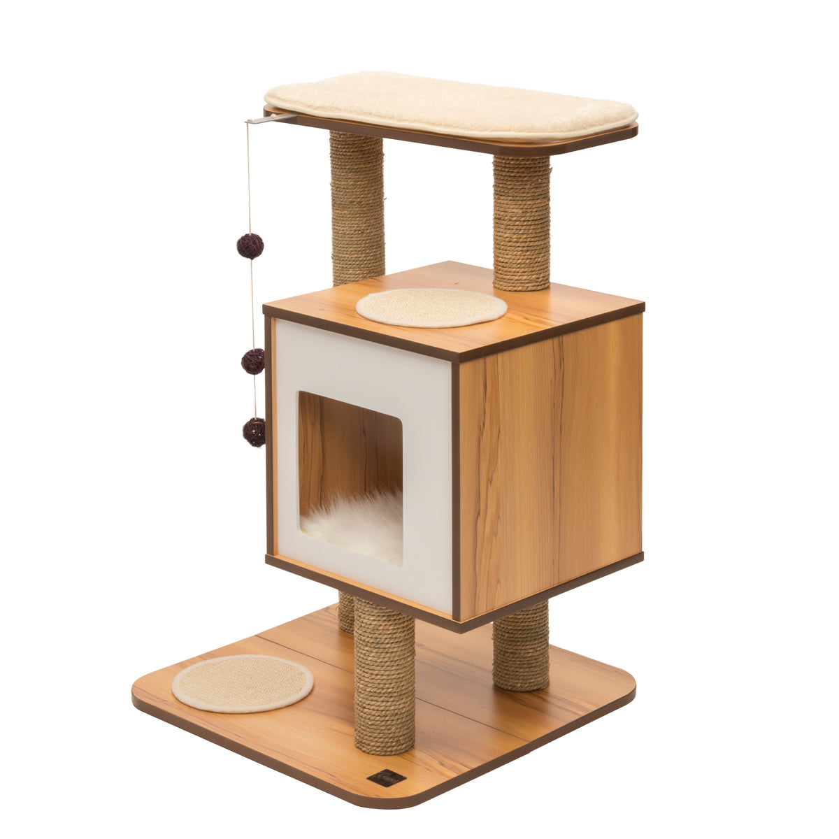 Meuble V-Base Vesper, noyer, 55,5 x 56 x 81,5 cm