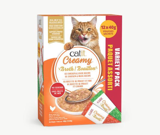 Bouillon Creamy pour chats (paquet de 12)