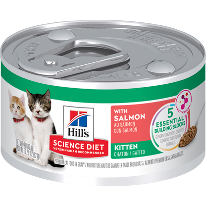 Chaton entrée de saumon - nourriture humide pour chat 82 g