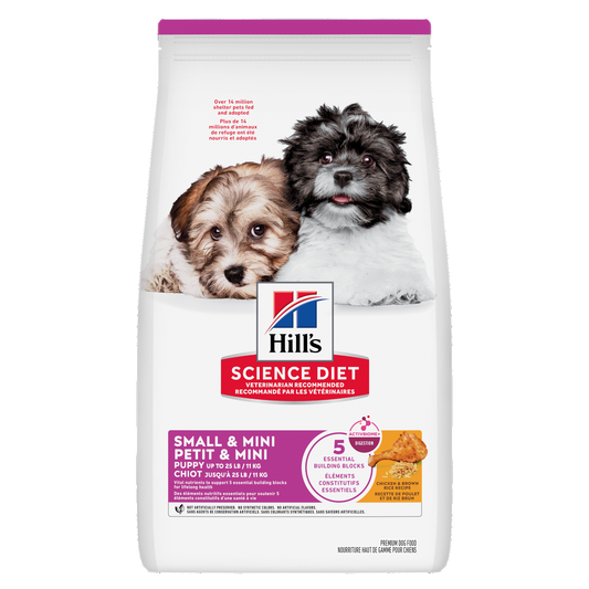 Chiot petite race poulet, orge et riz - nourriture sèche pour chien 2,04 kg