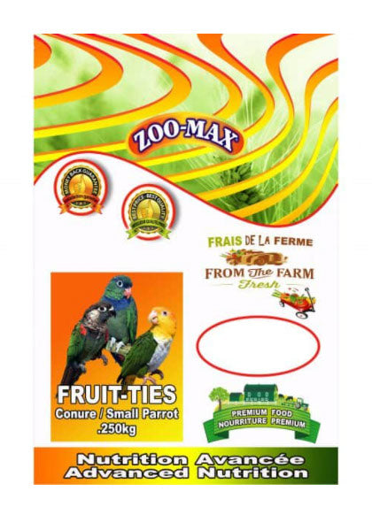 Nourriture Fruit-Ties pour conure 250 g