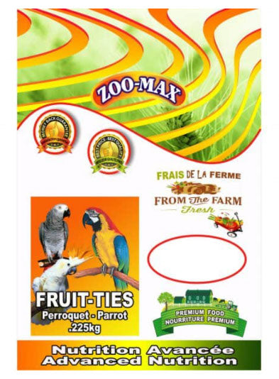 Nourriture Fruit-Ties pour perroquet 225 g