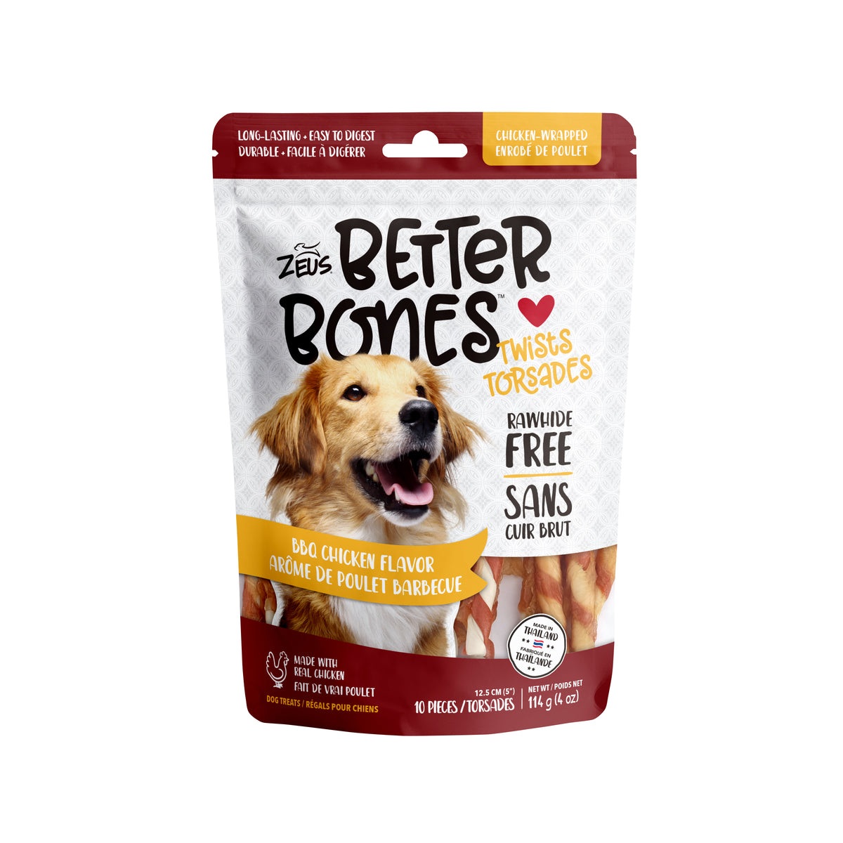 Torsades Better Bones enrobées de poulet (paquet de 10)