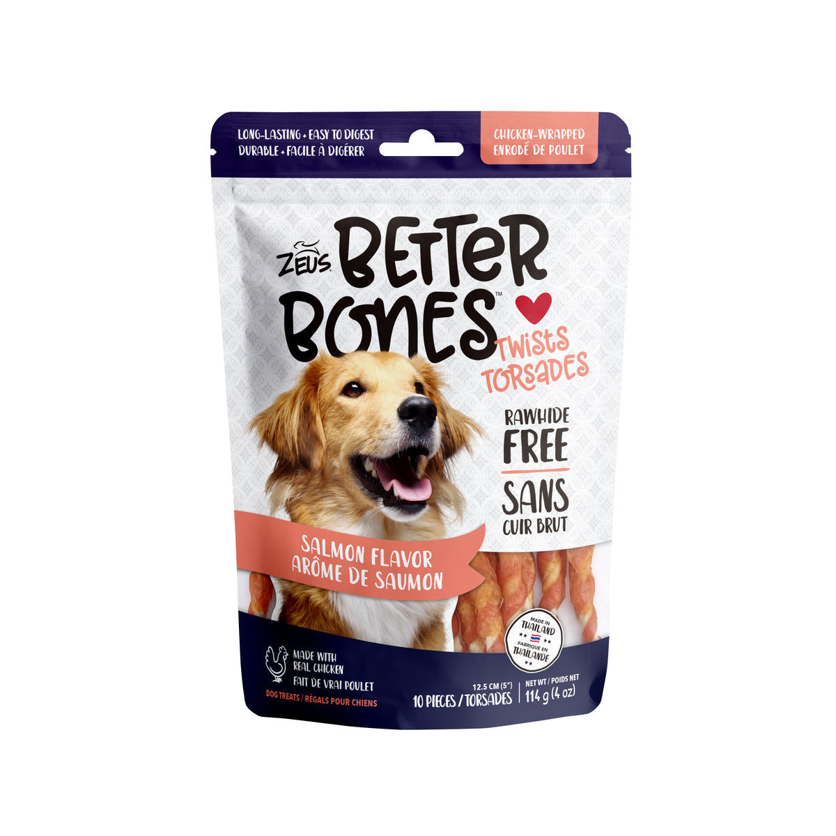 Torsades Better Bones enrobées de poulet (paquet de 10)