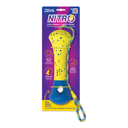Jouet Nitro, bouée lestée avec corde, 26 cm