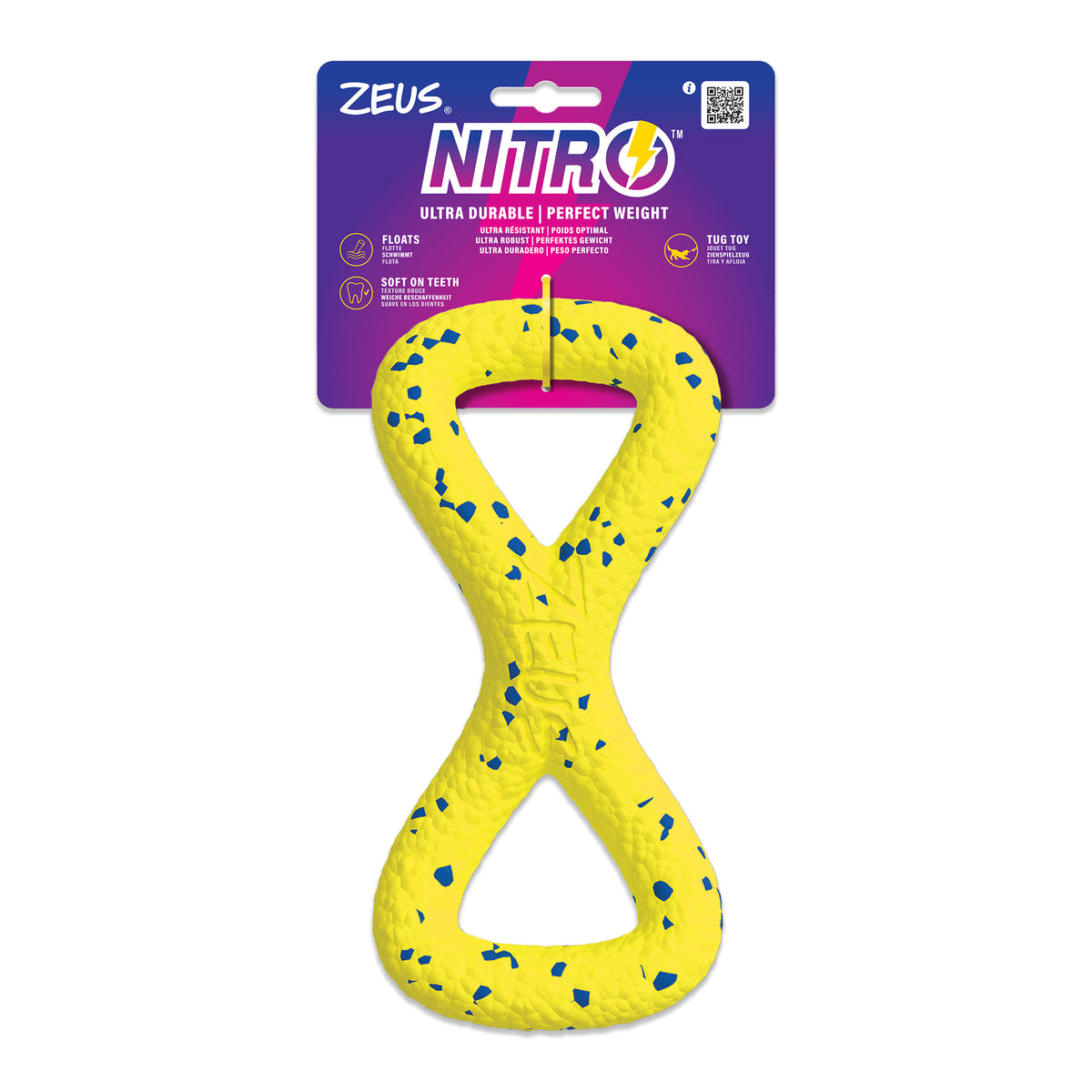Jouet Nitro, anneaux en 8 à tirer, 22 cm