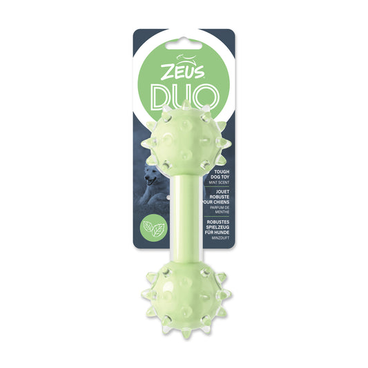Haltère cramponné Duo, parfum de menthe, vert, 18 cm