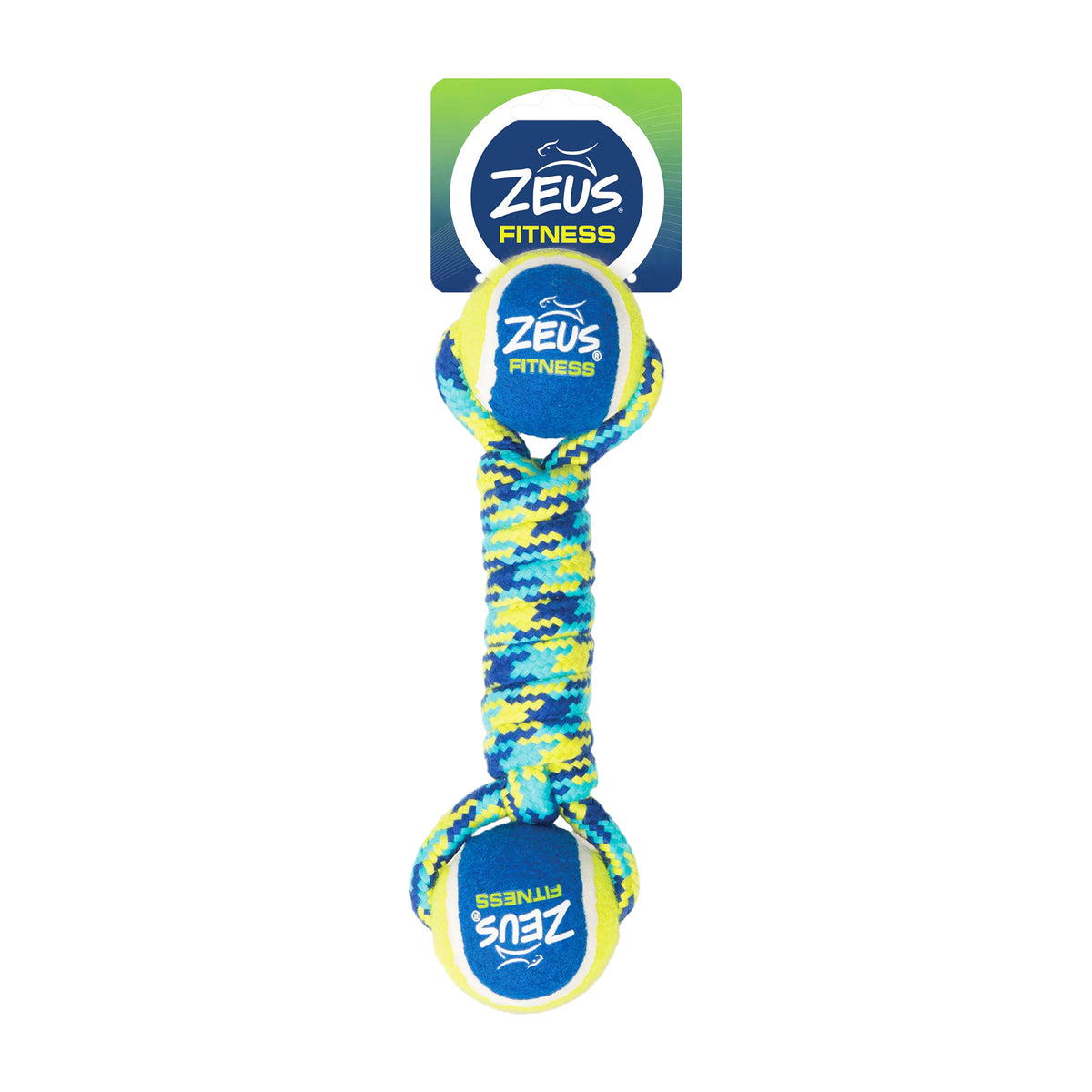 Jouet Fitness, haltère en corde avec deux balles de tennis, 22,9 cm