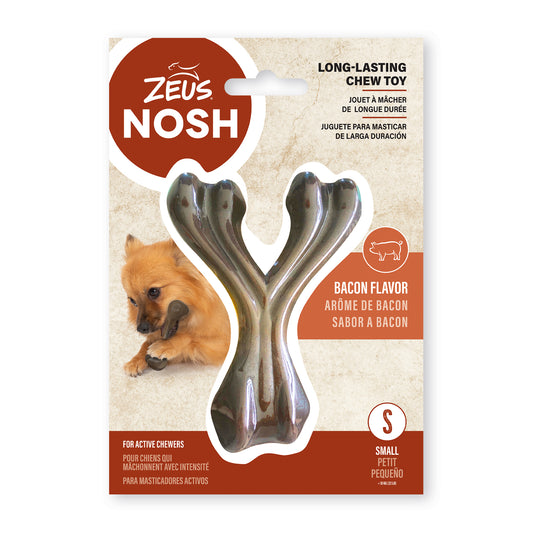 Jouet à mâcher robuste Nosh en forme d'os du bonheur