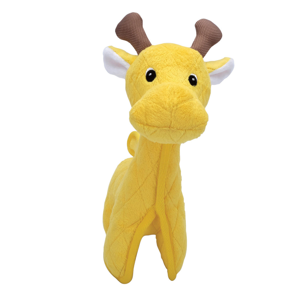 Jouet Safari pour chiens, girafe jaune, 24 cm