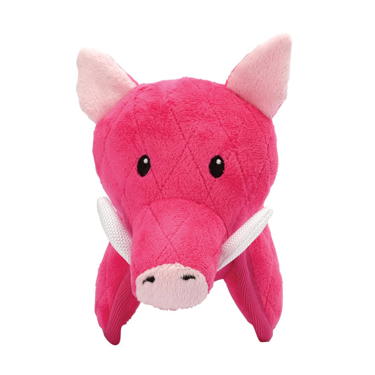Jouet Safari pour chiens, phacochère rose, 15 cm