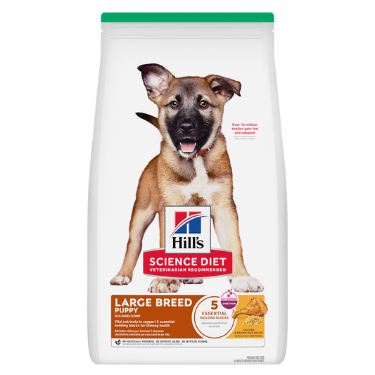 Chiot grande race poulet et riz - nourriture sèche pour chien