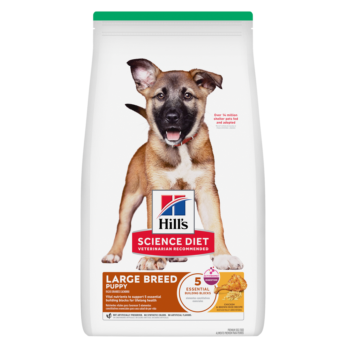 Chiot grande race poulet et riz - nourriture sèche pour chien