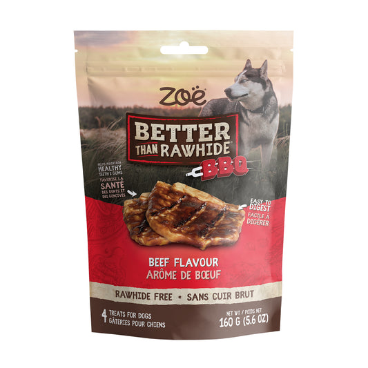 Gâteries Better than Rawhide BBQ (paquet de 4)
