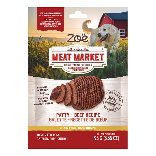 Gâteries Meat Market, galette de bœuf 95 g