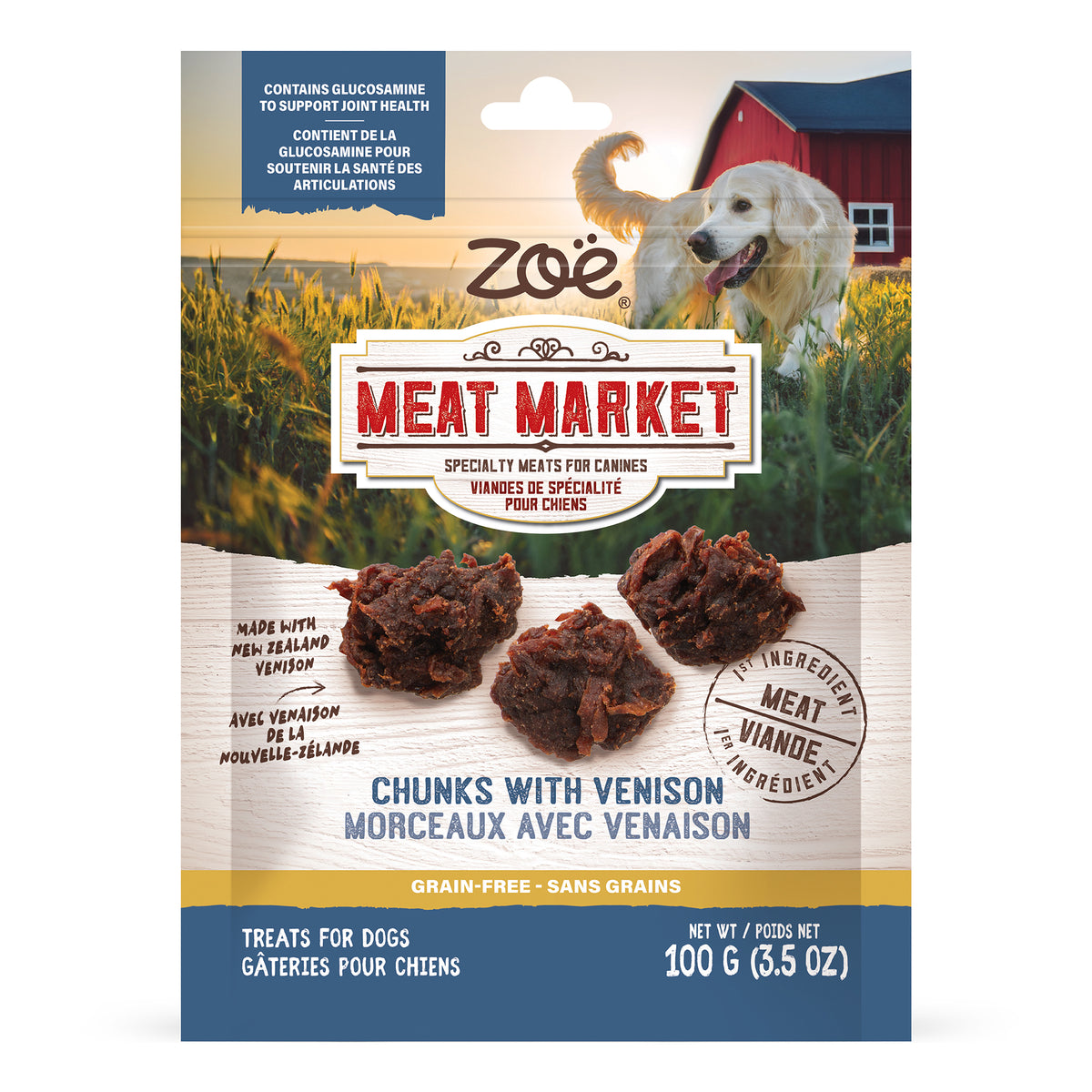 Gâteries Meat Market, morceaux 100 g