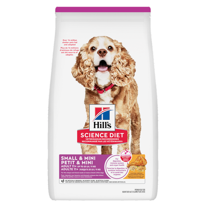 Sénior 11+ petite race poulet, orge et riz - nourriture sèche pour chien