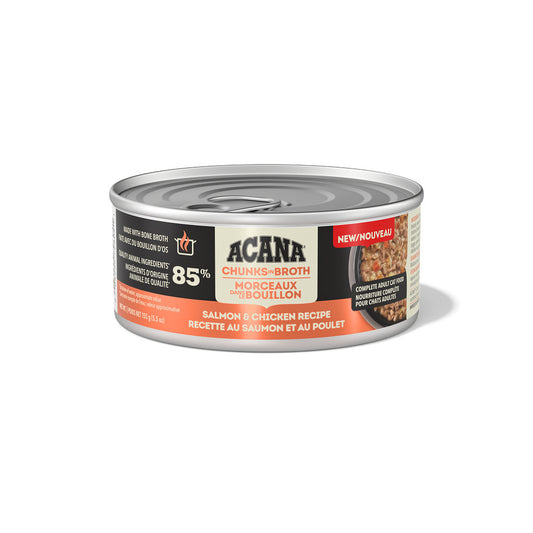 Morceaux en bouillon saumon et poulet - nourriture humide pour chat 155 g
