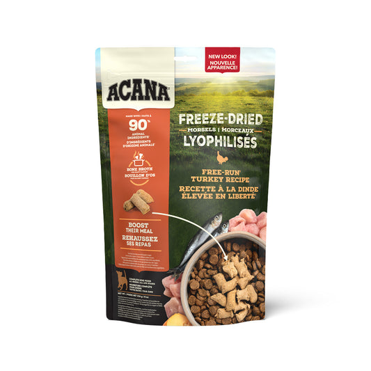 Morceaux lyophilisés à la dinde - nourriture lyophilisée pour chien 227 g