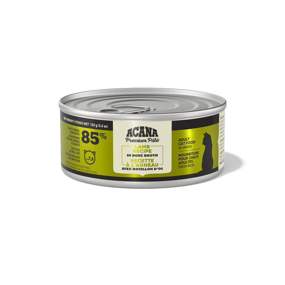 Pâté premium à l'agneau en bouillon d'os - nourriture humide pour chat