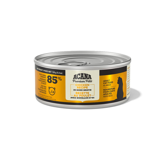 Pâté premium au poulet et thon en bouillon d'os pour chaton - nourriture humide pour chat
