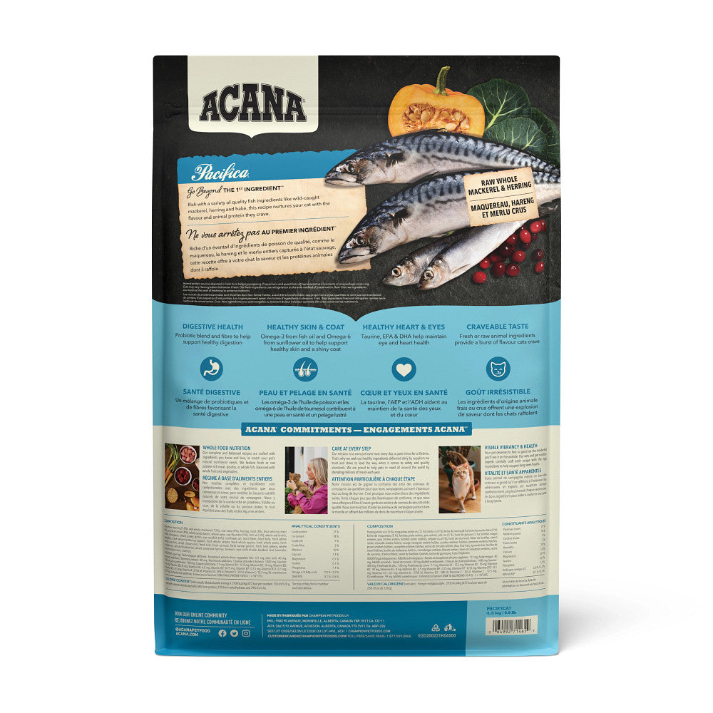 Plus forte teneur en protéines Pacifica - nourriture sèche pour chat