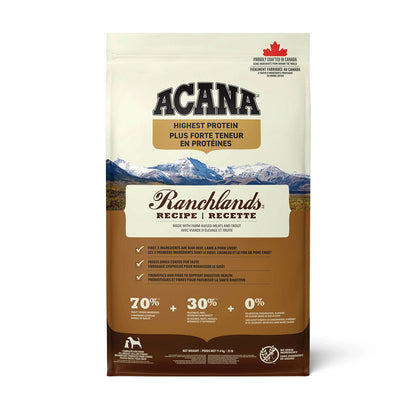 Plus forte teneur en protéines Ranchlands - nourriture sèche pour chien