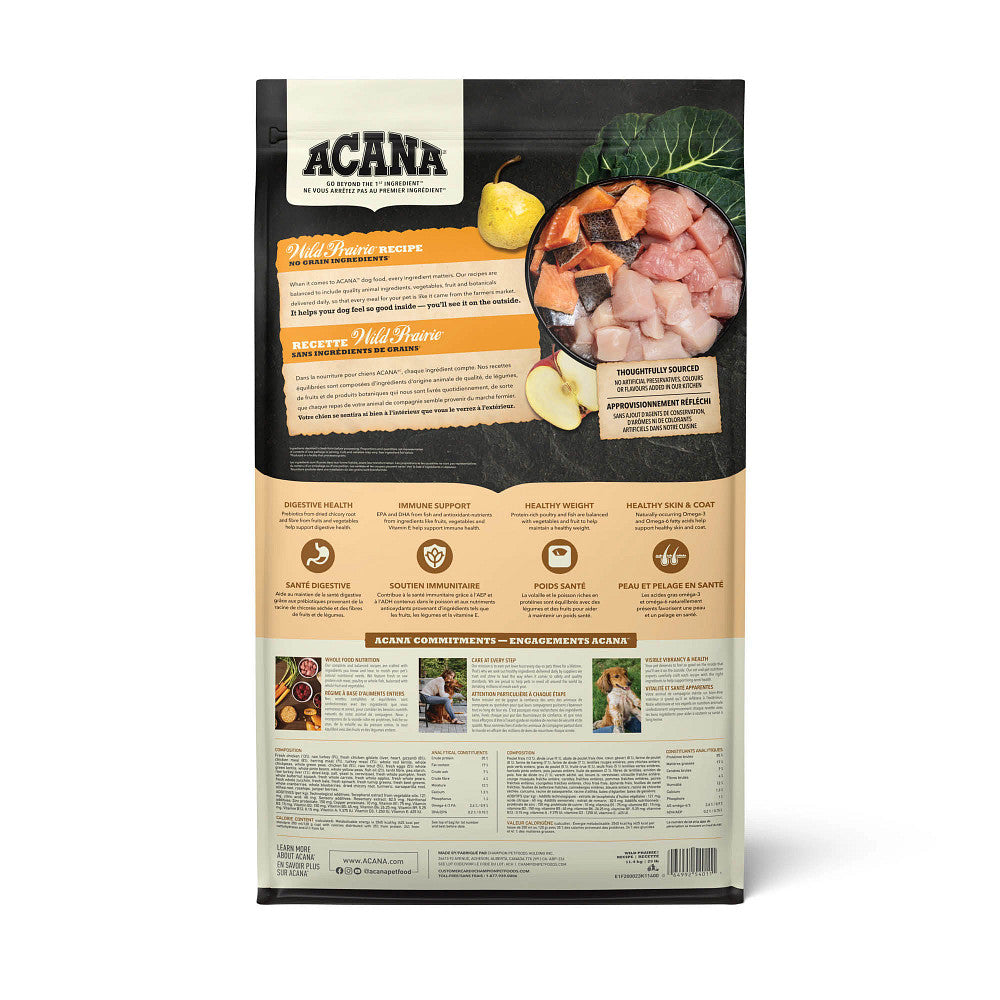 Nourriture Plus forte teneur en protéines Wild Prairie pour chien - Acana