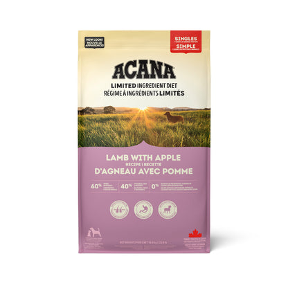 Simple agneau et pomme - nourriture sèche pour chien