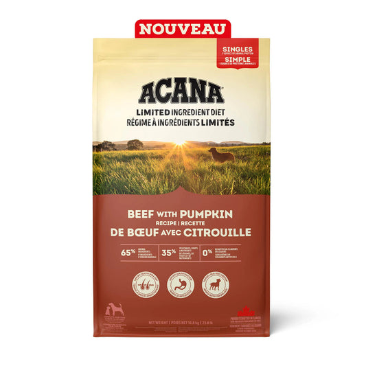 Simple bœuf et citrouille - nourriture sèche pour chien