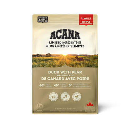 Simple canard et poire - nourriture sèche pour chien