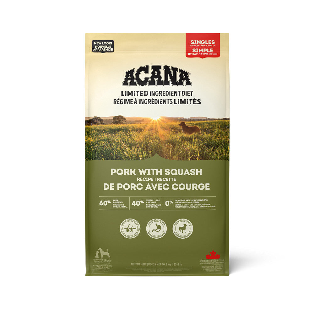 Simple porc et courge - nourriture sèche pour chien