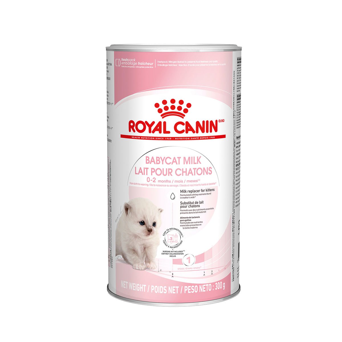 Lait maternisé bébé chat - lactoremplaceur pour chatons 300 g