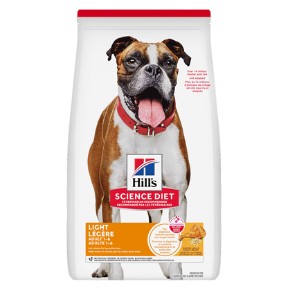 Légère adulte avec poulet et orge - nourriture sèche pour chien 13,61 kg