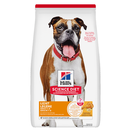 Légère adulte avec poulet et orge - nourriture sèche pour chien 13,61 kg