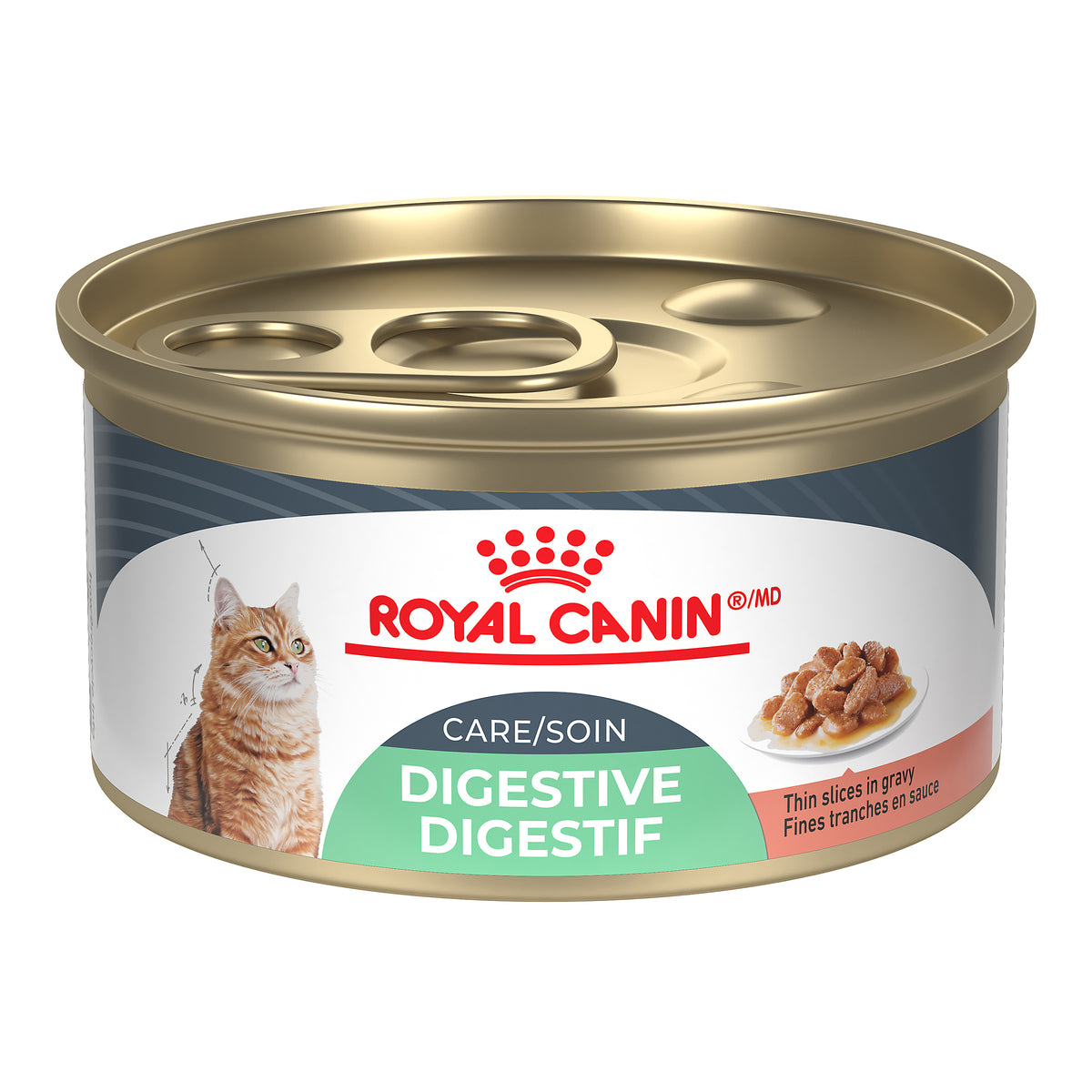 Soin digestif fines tranches en sauce - nourriture humide pour chat