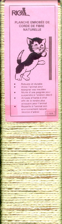Planche avec corde - griffoir pour chat